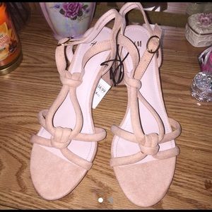 Brand New Pink suede heels